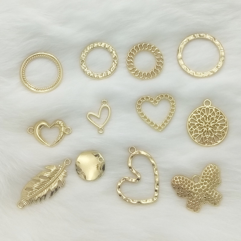 Gold Metal Frames for Resin Art Jewelry and DIY Craft Projects JS032