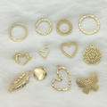 Gold Metal Frames for Resin Art Jewelry and DIY Craft Projects JS032