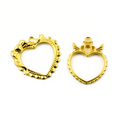 Gold Open Back Bezels for Resin Casting Jewelry and Handmade Designs JS055