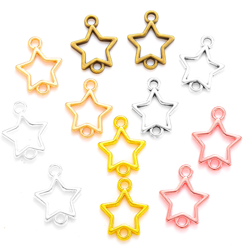 Wholesale Empty Pendant Frames | Metal Bezels for Resin Casting Jewelry JS111