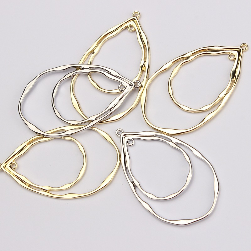 Wholesale Metal Bezels for Resin Jewelry Making | DIY Pendant Frames Factory Supplier JS070