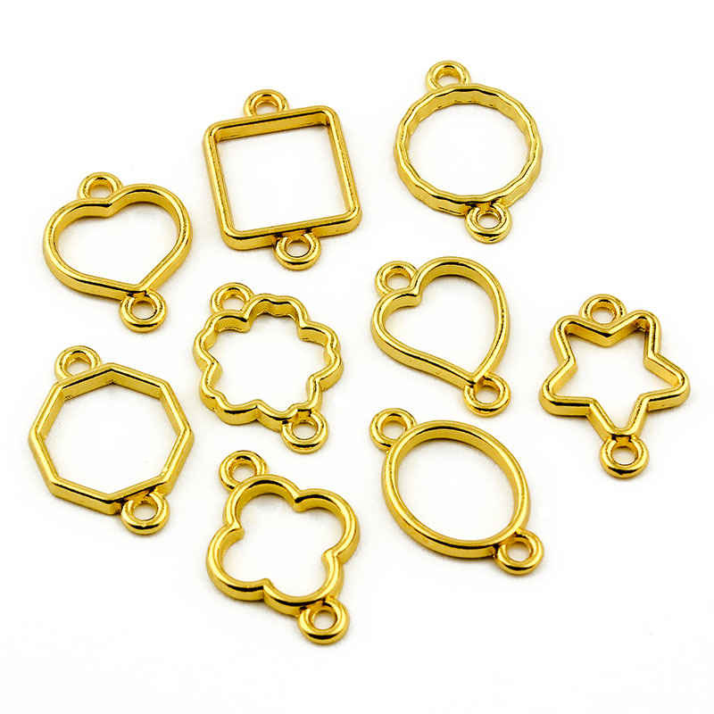 Factory Wholesale Metal Bezels for Resin Jewelry Designers and Craft Brands JS035