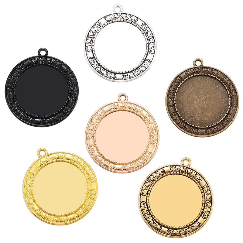 Empty Metal Bezel Frames for DIY Resin Filling | Wholesale Pendant Making Accessories JS148