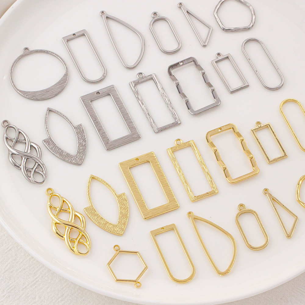 Factory Direct Metal Pendant Frames for Resin Craft Material Wholesale JS068