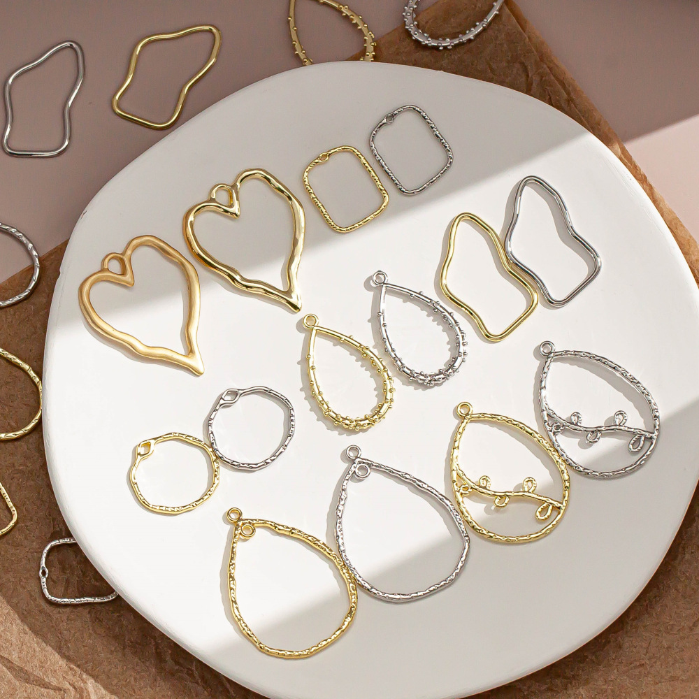 Open Frame Metal Bezels Collection for DIY Resin Jewelry Projects JS067