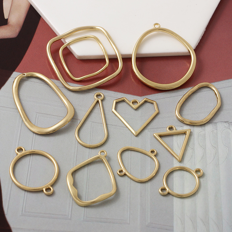 Gold Metal Bezel Frames for Resin Crafts | DIY Jewelry Making Components Wholesale Supplier
