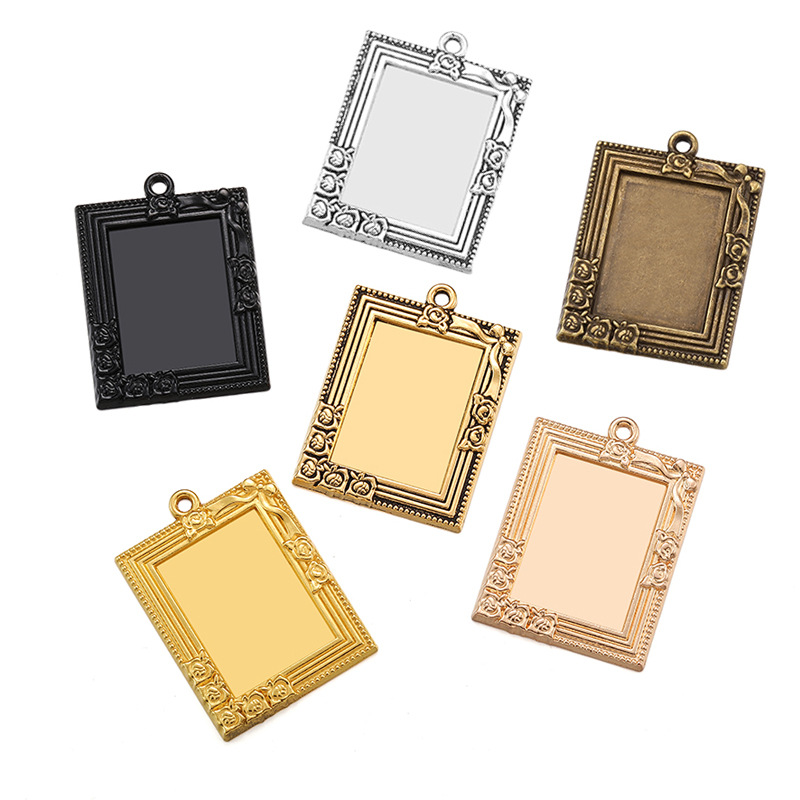 Geometric Metal Pendant Frames for Epoxy Resin Art | Wholesale DIY Craft Accessories
