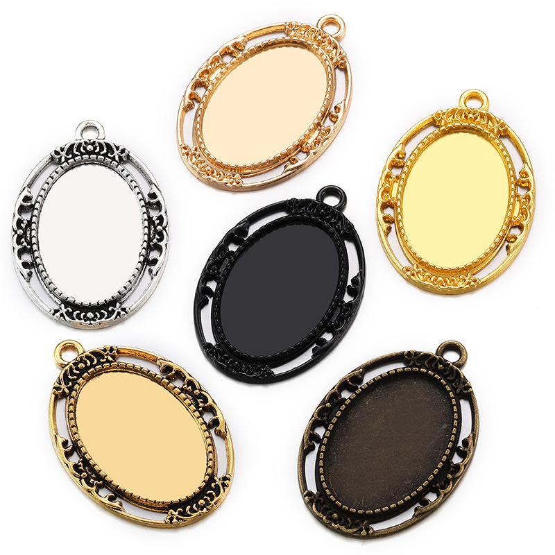 Metal Bezel Frames for Resin Jewelry Making | Wholesale DIY Pendant Supplies JS157