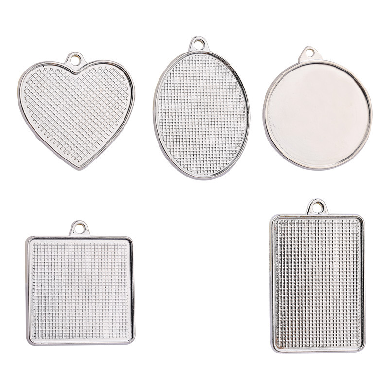 Factory Wholesale Resin Jewelry Frames | Metal Bezels for DIY Pendant Making JS087