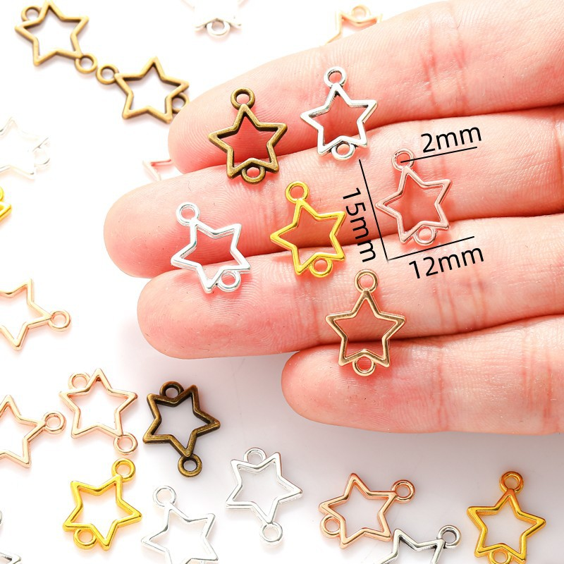 Wholesale Empty Pendant Frames | Metal Bezels for Resin Casting Jewelry JS111