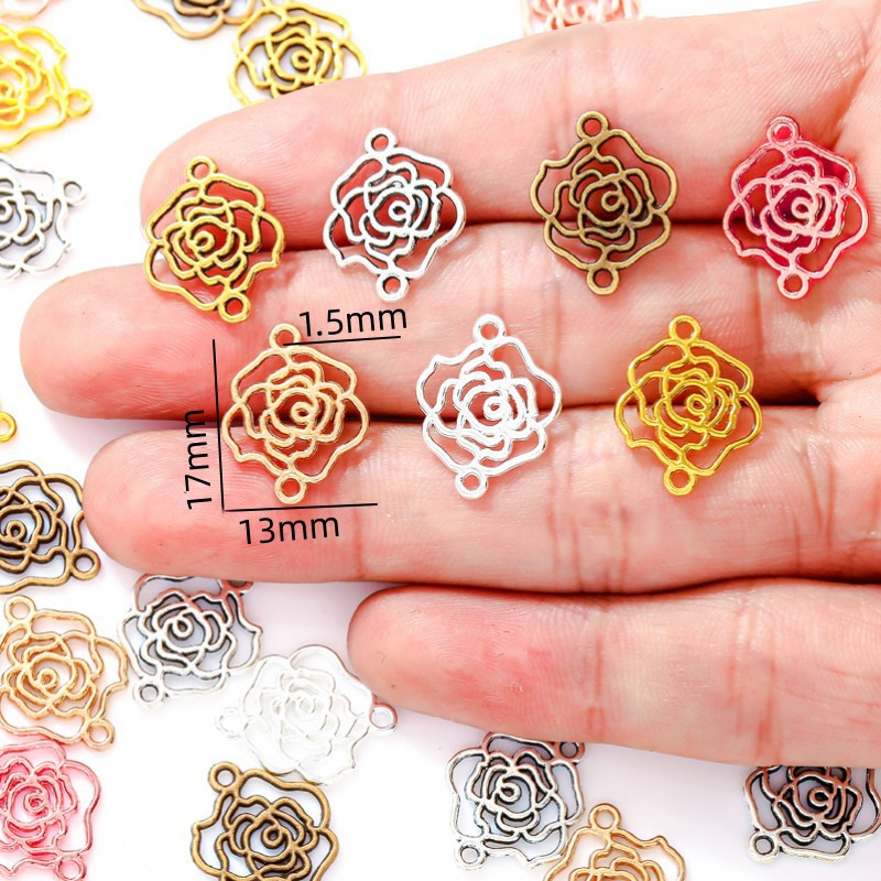Wholesale Metal Bezel Frames for Resin Jewelry Making | DIY Pendant Craft Supplies JS115