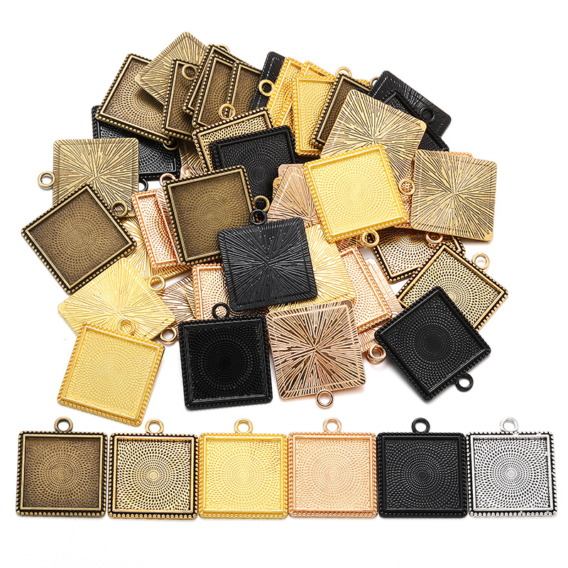 Blank Metal Pendant Frames for Resin Casting | DIY Handmade Jewelry Components Wholesale JS139