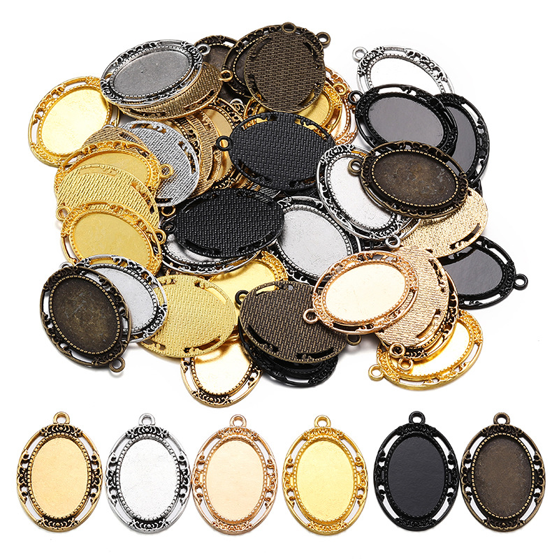 Metal Bezel Frames for Resin Jewelry Making | Wholesale DIY Pendant Supplies JS157
