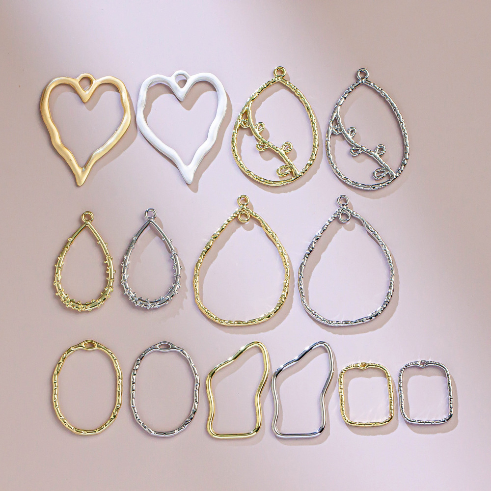 Open Frame Metal Bezels Collection for DIY Resin Jewelry Projects JS067