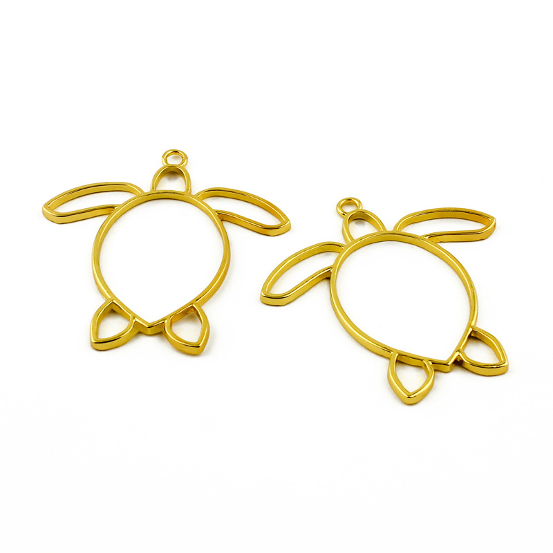 Bulk Metal Bezels Charms for Resin Earrings, Pendants and Keychains JS062
