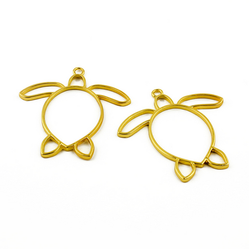 Bulk Metal Bezels Charms for Resin Earrings, Pendants and Keychains JS062