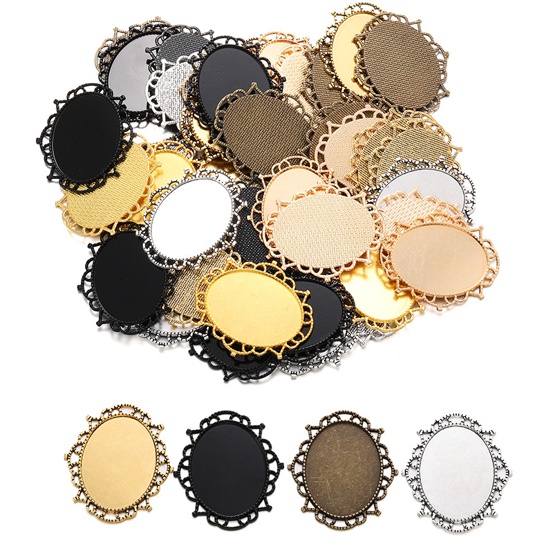 Gold Silver Black Metal Frames for Resin Crafts | Custom Jewelry Supply Factory JS154