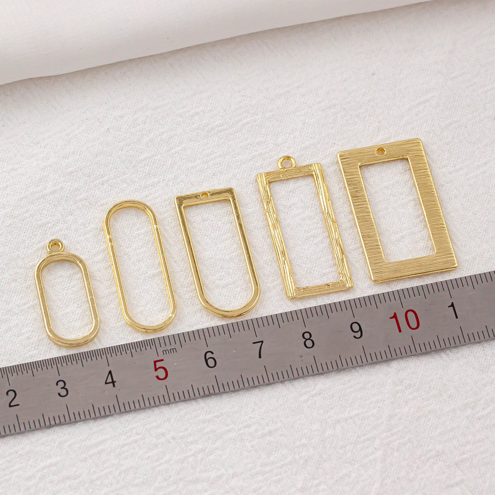 Factory Direct Metal Pendant Frames for Resin Craft Material Wholesale JS068