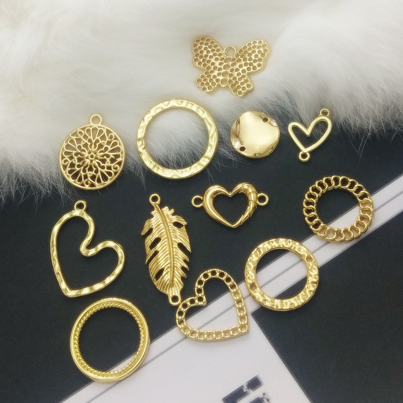Gold Metal Frames for Resin Art Jewelry and DIY Craft Projects JS032