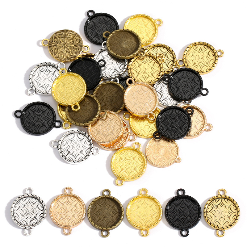 Wholesale Square Pendant Bezels for Epoxy Resin Crafts | Metal Jewelry Frame Supplier JS138