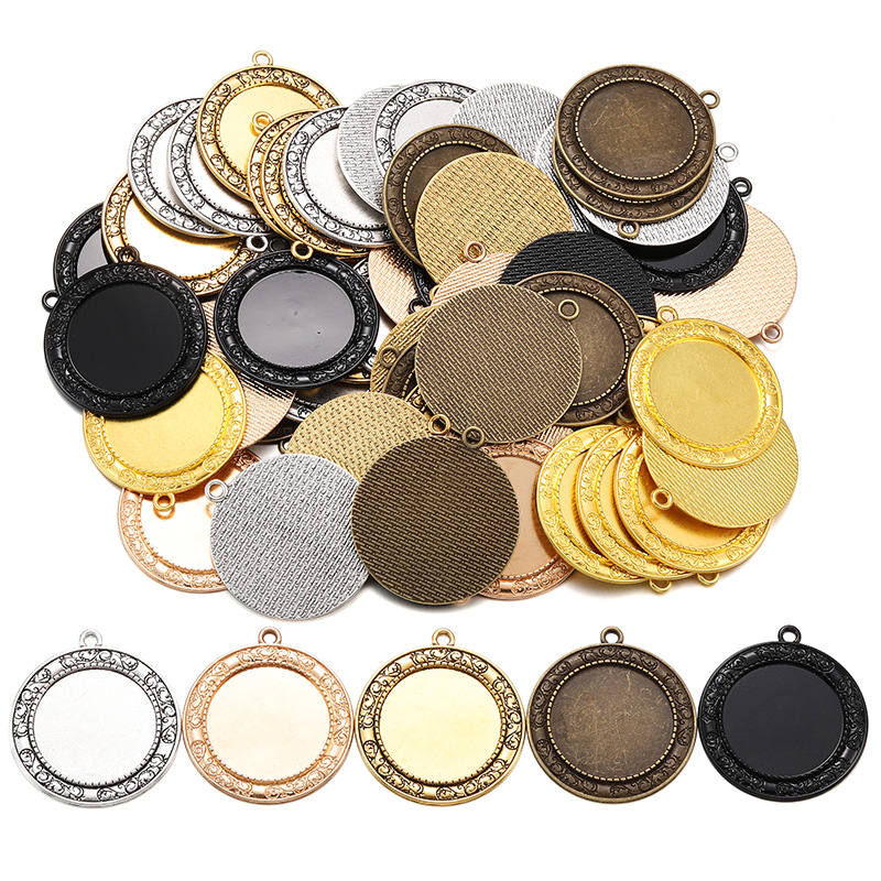 Empty Metal Bezel Frames for DIY Resin Filling | Wholesale Pendant Making Accessories JS148