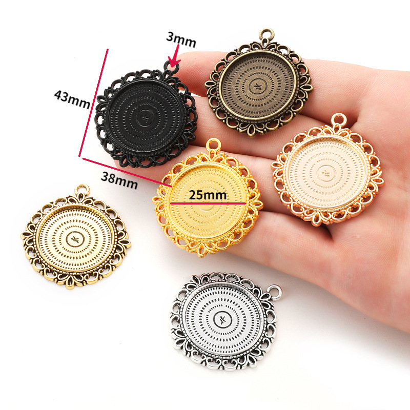 Vintage Square Bezel Frames for Resin Jewelry Making | Handmade Accessories Supplier JS141