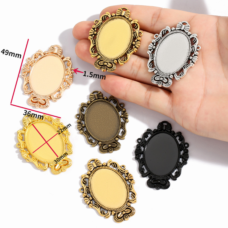 Vintage Style Metal Charm Frames for Resin Casting | Factory Direct Wholesale Supply