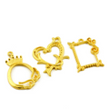 Gold Open Back Bezels for Resin Pendants, Keychains and Jewelry Making