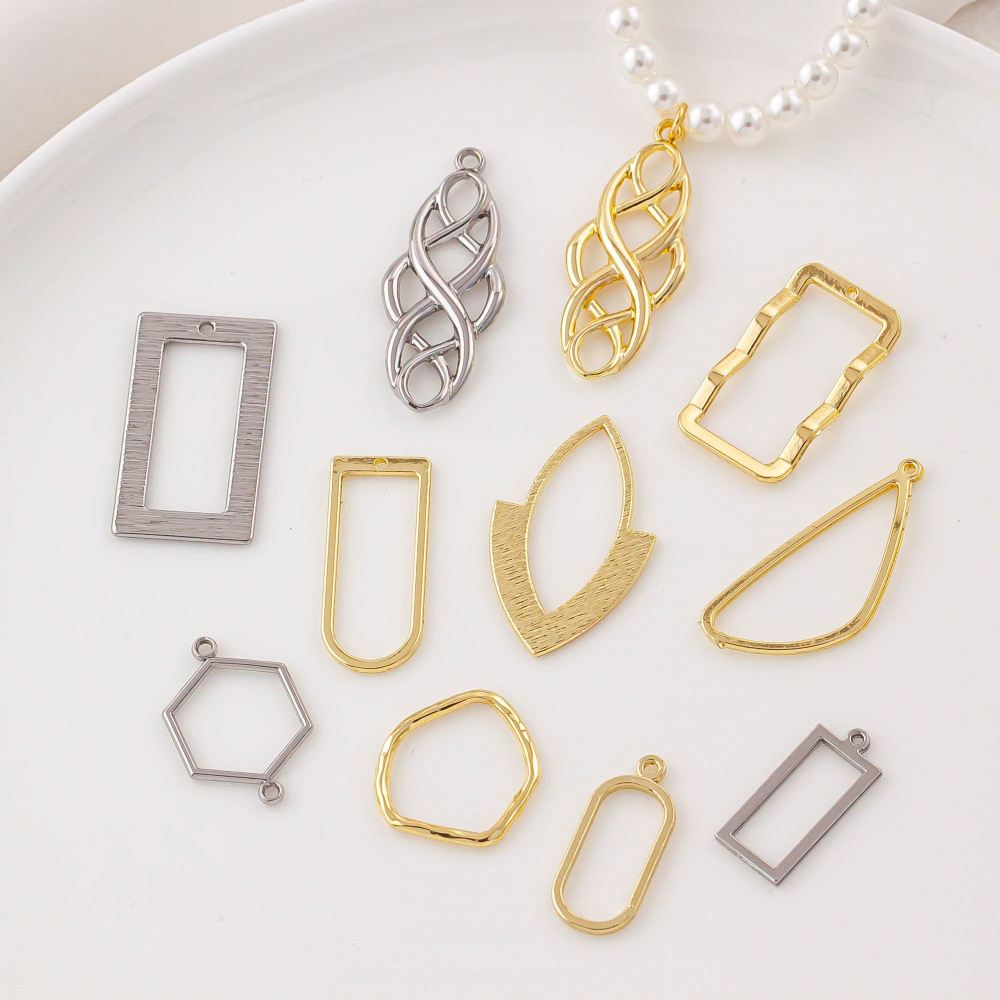 Factory Direct Metal Pendant Frames for Resin Craft Material Wholesale JS068
