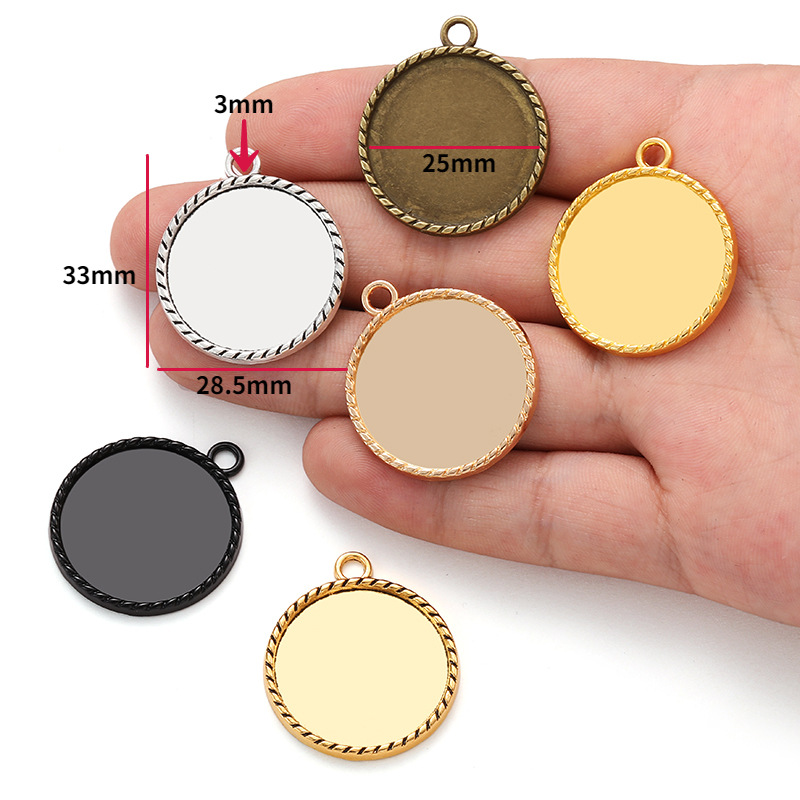 Premium Metal Pendant Bezels for Resin Art Projects | Custom Wholesale Supply JS145