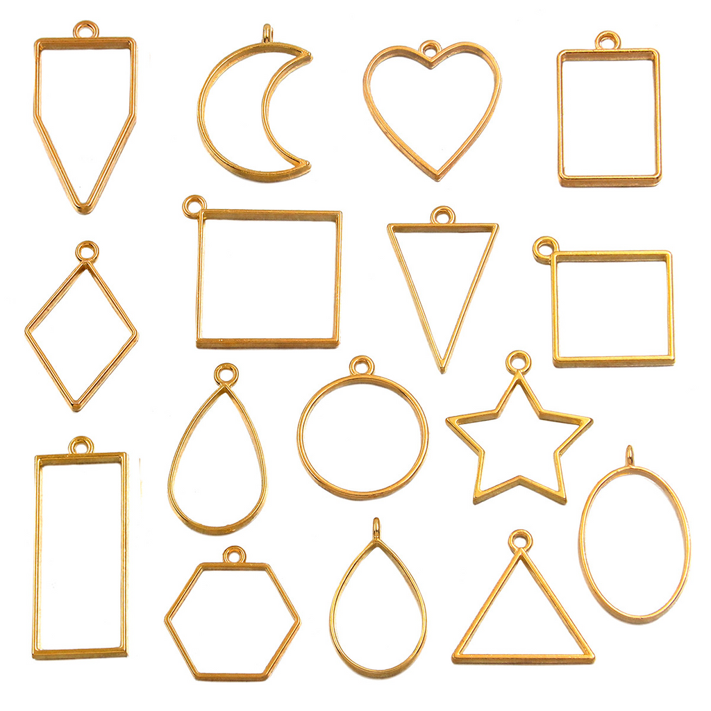 Wholesale Open Back Metal Bezels for UV Resin Jewelry Projects