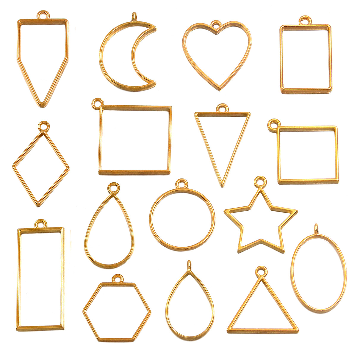 Wholesale Open Back Metal Bezels for UV Resin Jewelry Projects