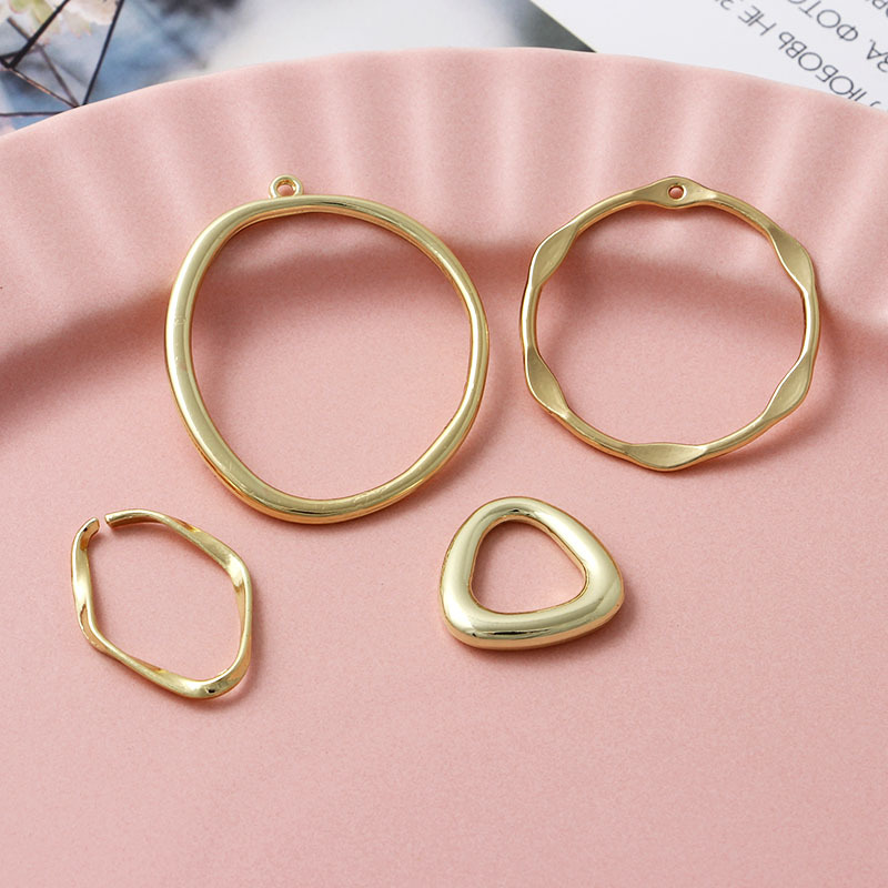 Empty Metal Pendant Bezels for Resin Casting | DIY Epoxy Jewelry Accessories Supplier js163