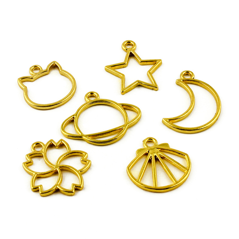 Wholesale Metal Pendant Bezels for Resin Art Jewelry and Handmade Accessories