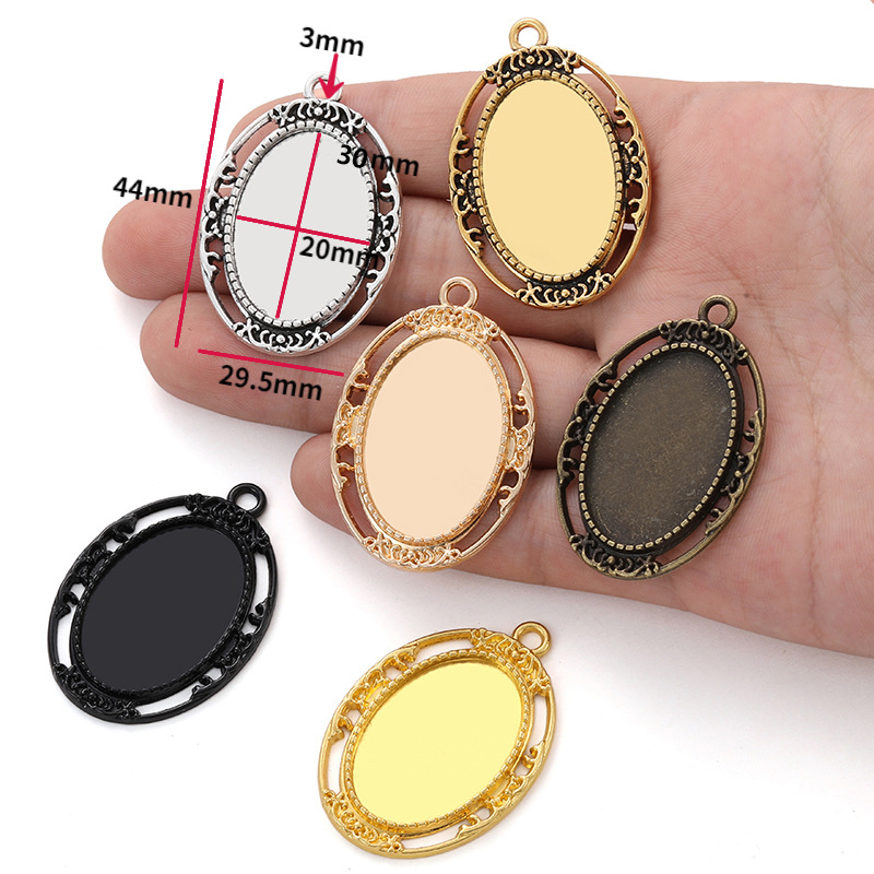 Metal Bezel Frames for Resin Jewelry Making | Wholesale DIY Pendant Supplies JS157