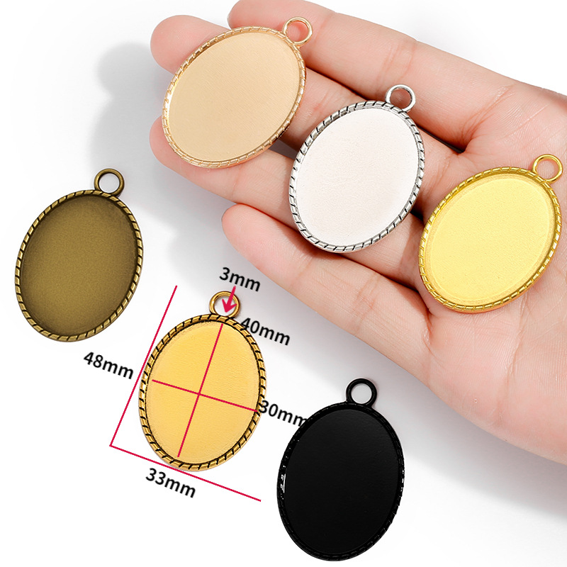 Alloy Pendant Frames for Resin Art Jewelry | Bulk Craft Supply Supplier JS149