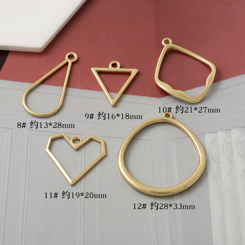 Gold Metal Bezel Frames for Resin Crafts | DIY Jewelry Making Components Wholesale Supplier