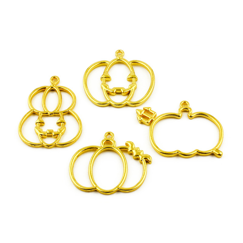 Gold Metal Bezels Frames for Epoxy Resin Pendants and DIY Crafts JS051