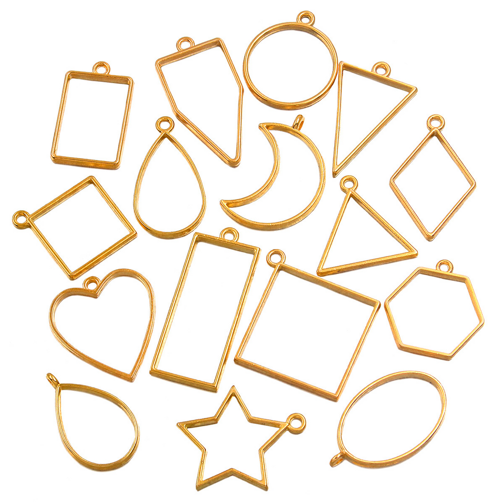 Wholesale Open Back Metal Bezels for UV Resin Jewelry Projects