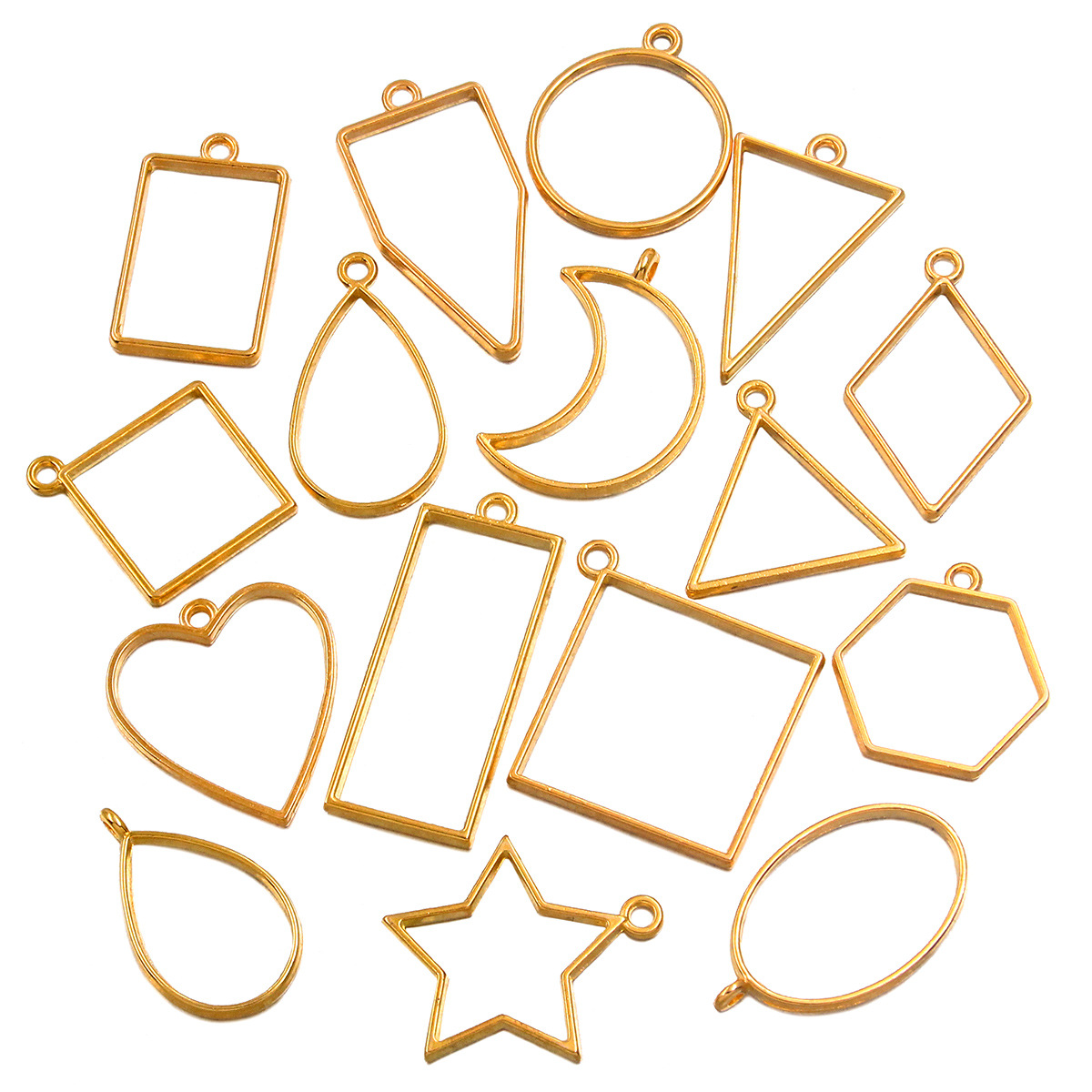 Wholesale Open Back Metal Bezels for UV Resin Jewelry Projects