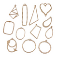 Premium Metal Bezels Charms for Resin Earrings, Pendants and Keychains
