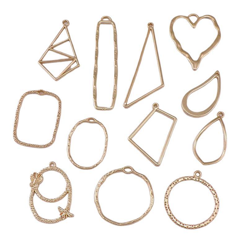 Premium Metal Bezels Charms for Resin Earrings, Pendants and Keychains