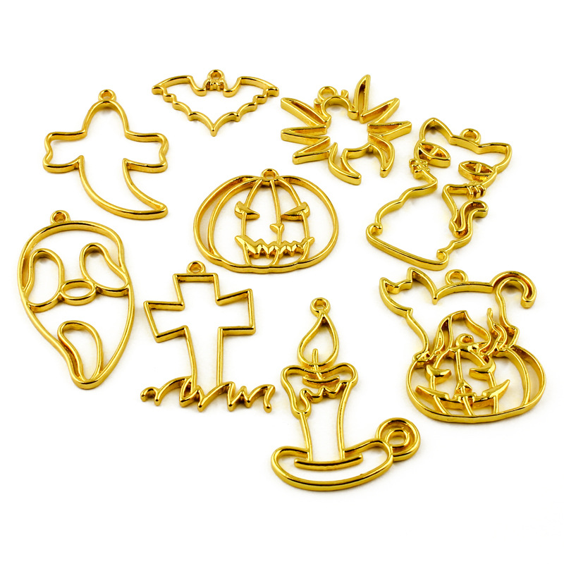 Resin Jewelry Making Components Metal Bezels for Craft Brands JS061