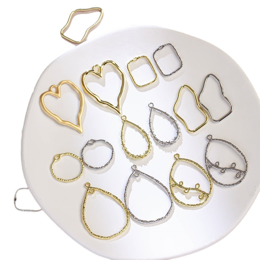 Open Frame Metal Bezels Collection for DIY Resin Jewelry Projects JS067