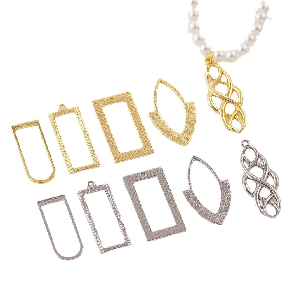 Factory Direct Metal Pendant Frames for Resin Craft Material Wholesale JS068