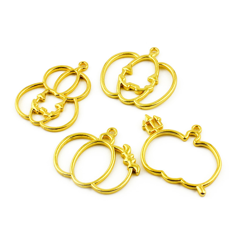 Gold Metal Bezels Frames for Epoxy Resin Pendants and DIY Crafts JS051