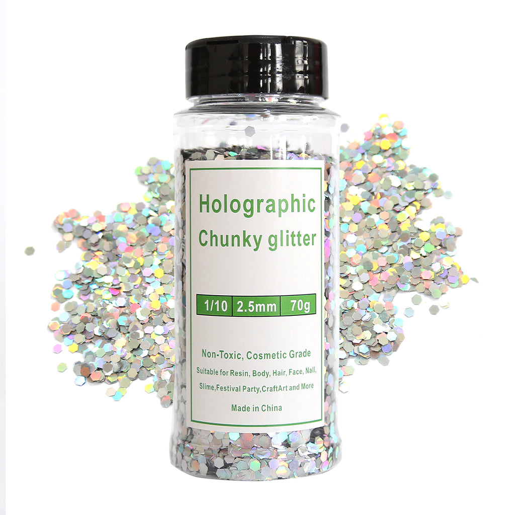 Holographic Glitter for Resin Keychains | OEM Packaging Available