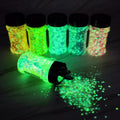 Glow in the Dark Resin Chunky Glitter for Coasters and Keychains