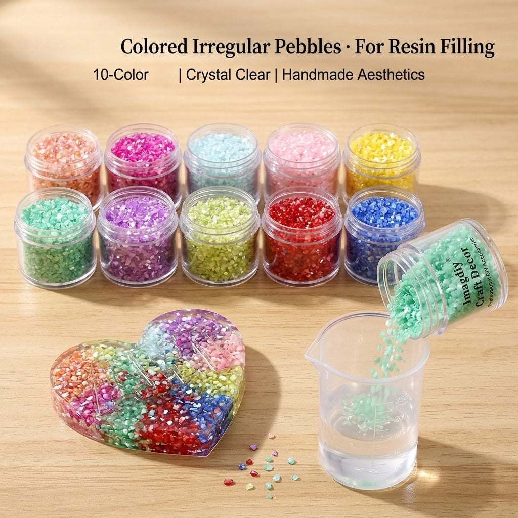 Wholesale Crushed Glass flake iridesent for Resin Art