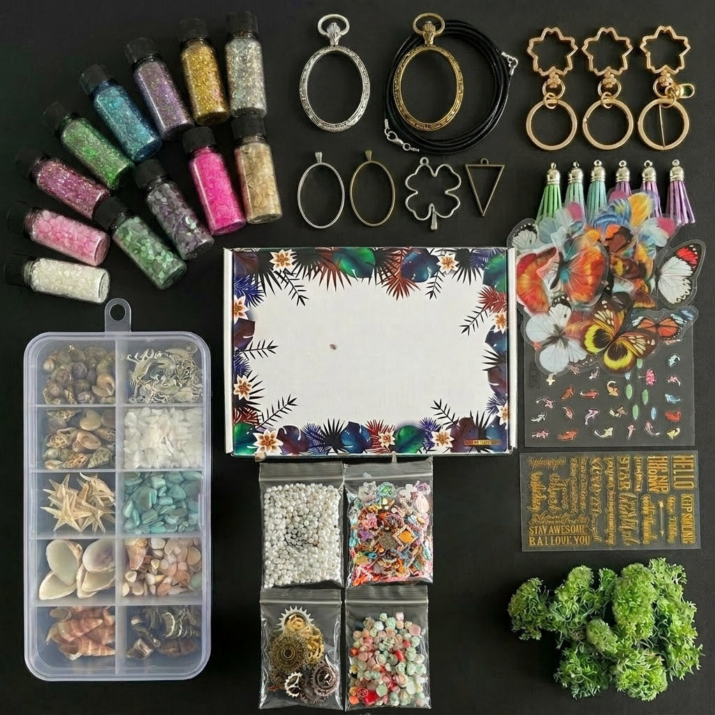 Custom Resin Art Theme Kit for Jewelry, Keychains and DIY Crafts | OEM Wholesale